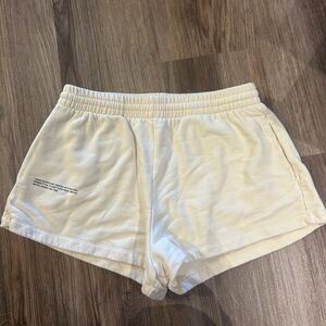 Pangaia Cream Shorts - Size Medium